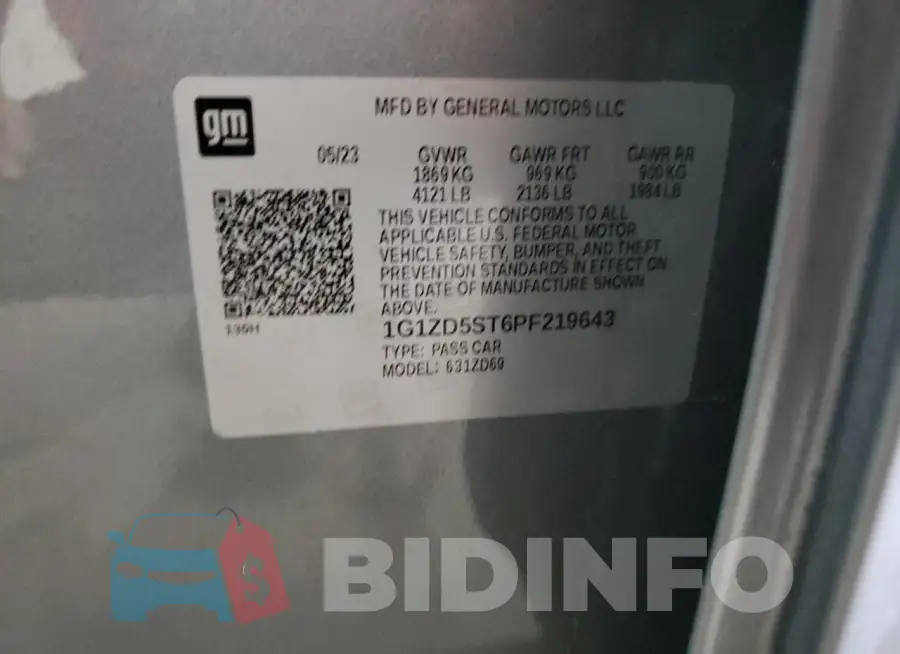 1G1ZD5ST6PF219643 Photo# 12