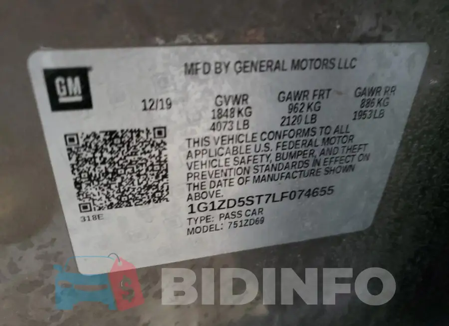 1G1ZD5ST7LF074655 Photo# 12