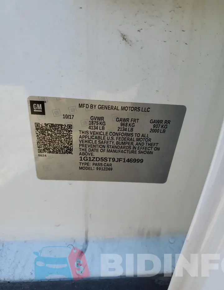 1G1ZD5ST9JF146999 Photo# 12