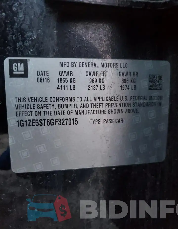 1G1ZE5ST6GF327015 Photo# 12