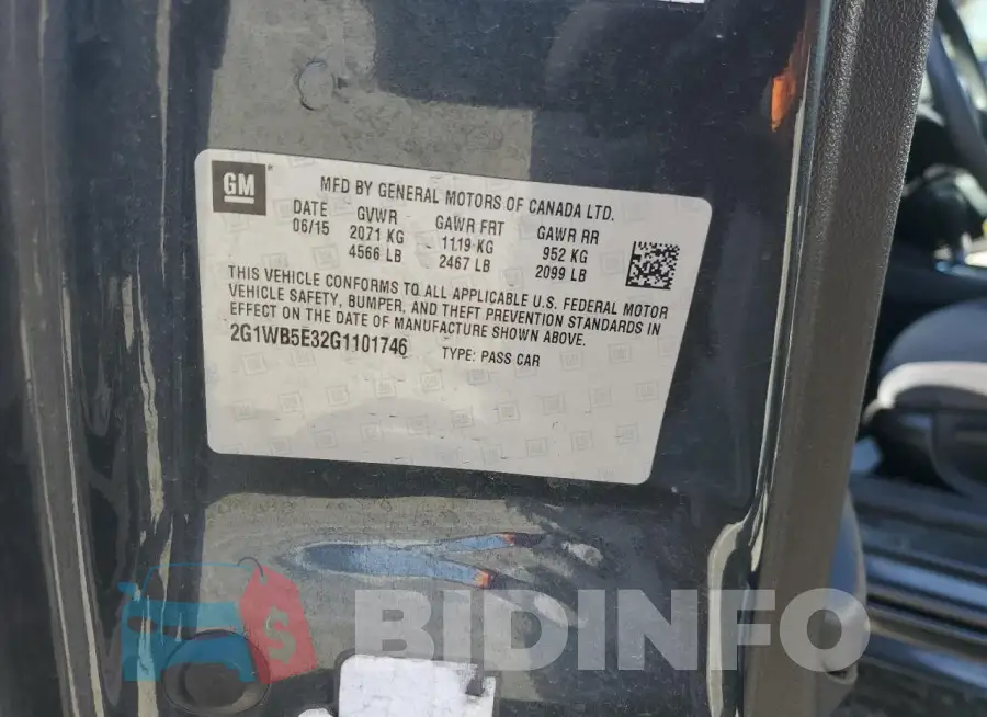 2G1WB5E32G1101746 Photo# 13
