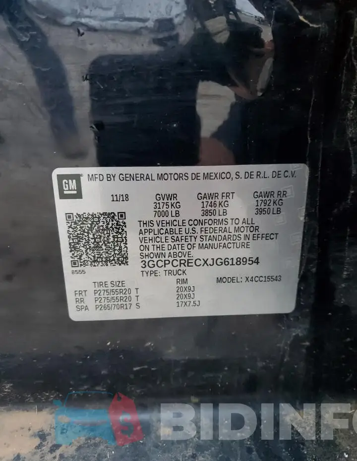 3GCPCRECXJG618954 Photo# 12