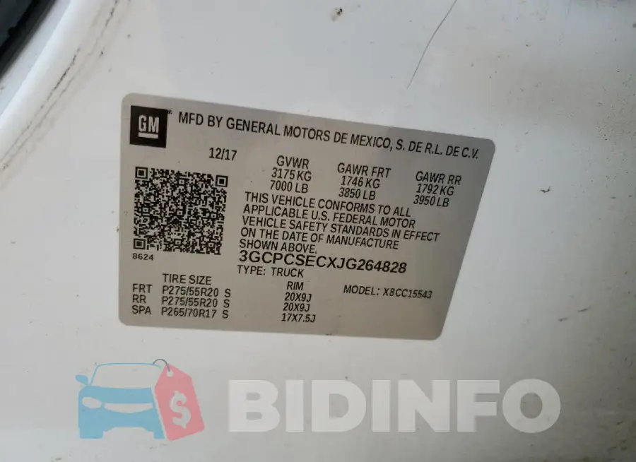 3GCPCSECXJG264828 Photo# 13