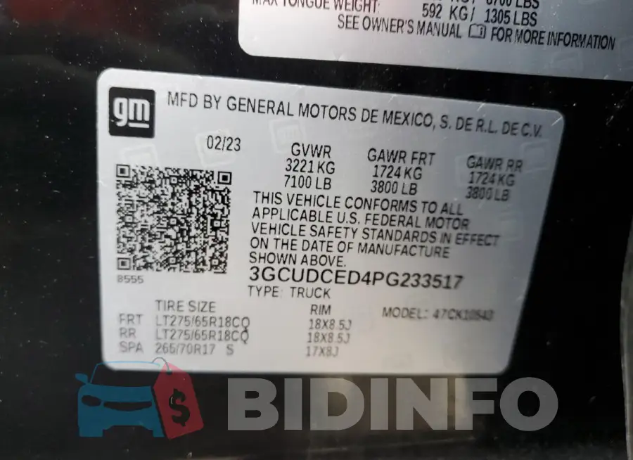 3GCUDCED4PG233517 Photo# 12