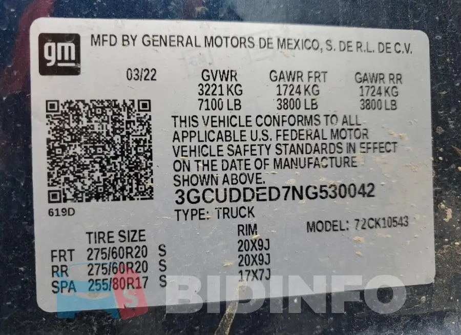 3GCUDDED7NG530042 Photo# 13
