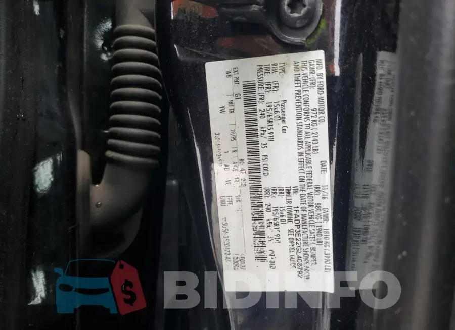 1FADP3E22GL403792 Photo# 12