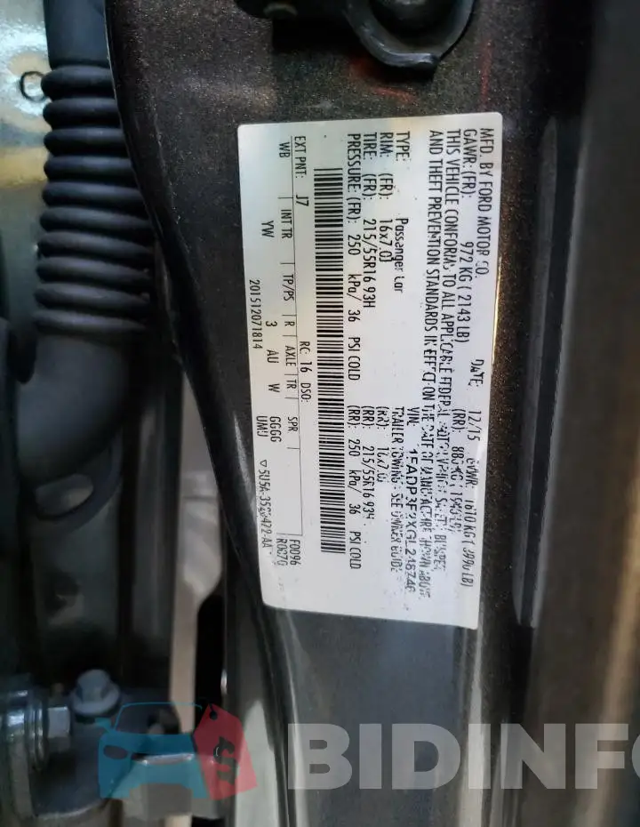 1FADP3F2XGL248746 Photo# 12