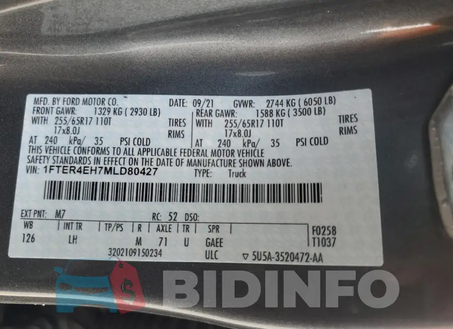 1FTER4EH7MLD80427 Photo# 13