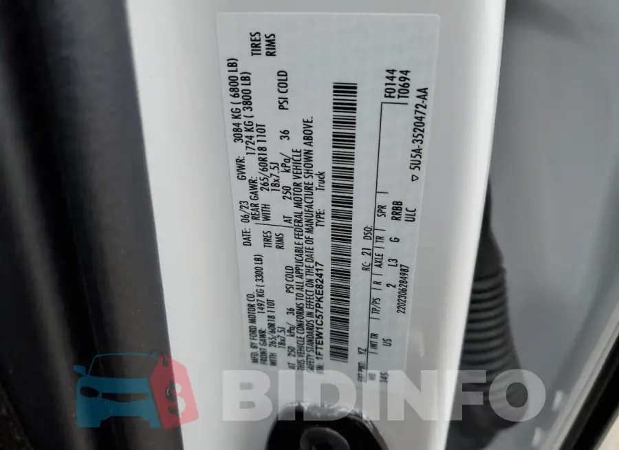 1FTEW1C57PKE82417 Photo# 12