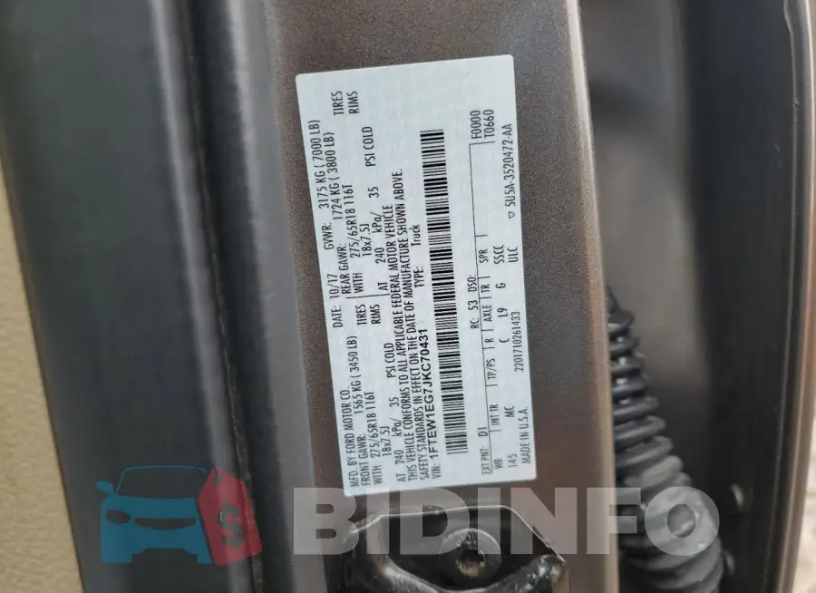 1FTEW1EG7JKC70431 Photo# 12