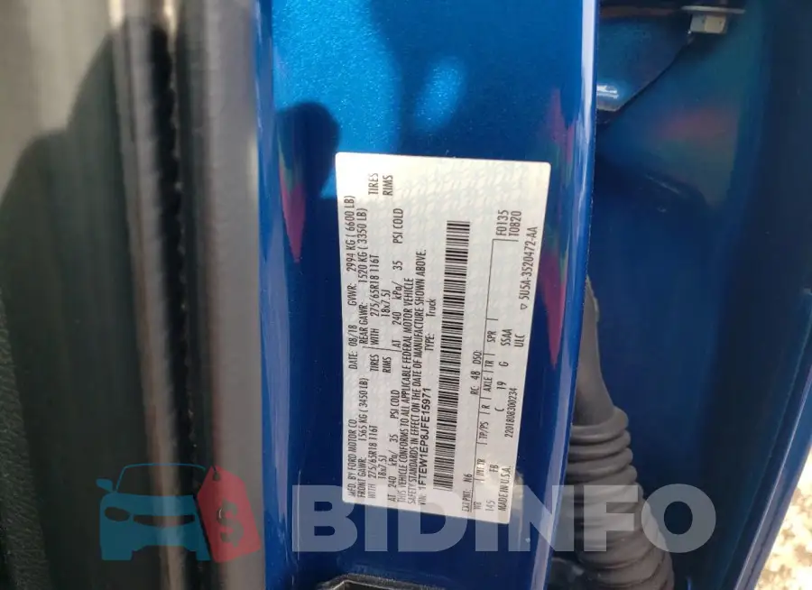 1FTEW1EP8JFE15971 Photo# 12