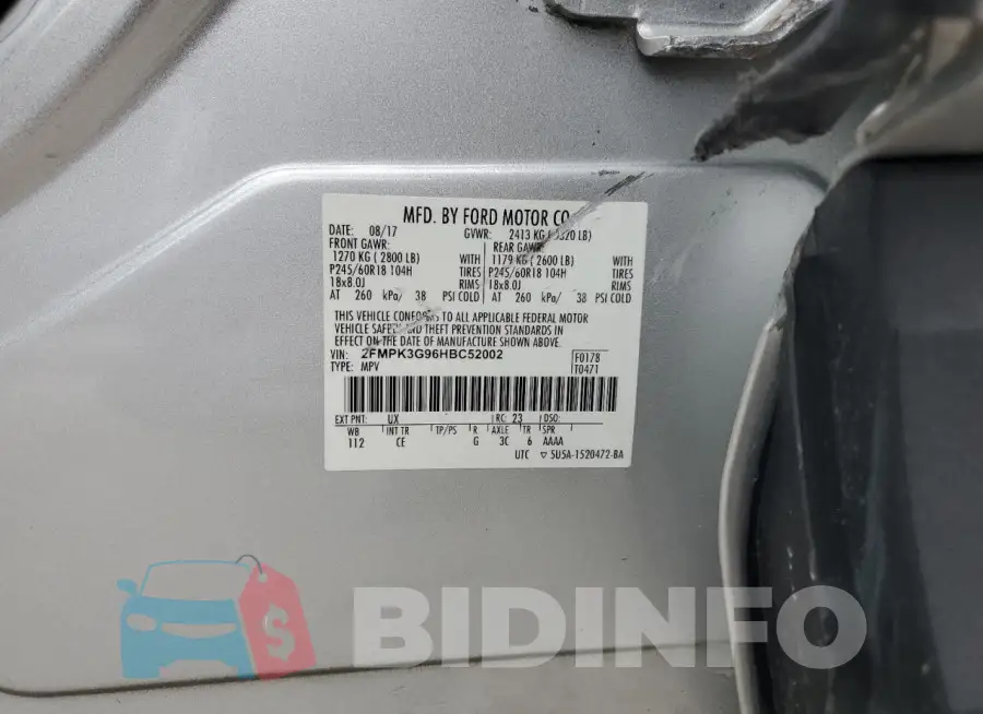 2FMPK3G96HBC52002 Photo# 13