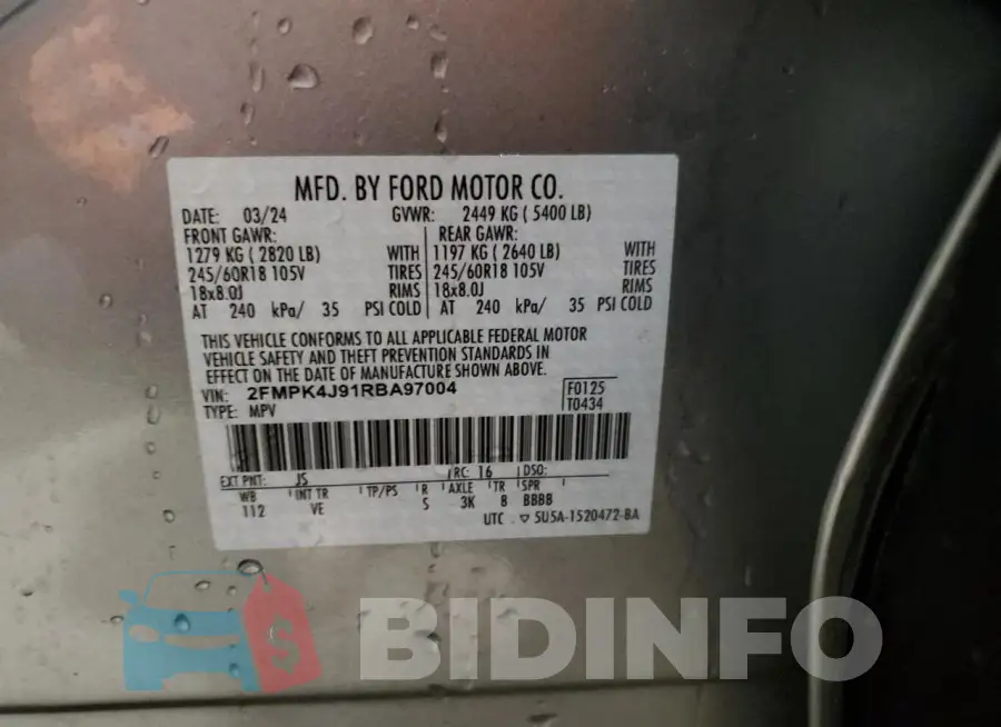 2FMPK4J91RBA97004 Photo# 13