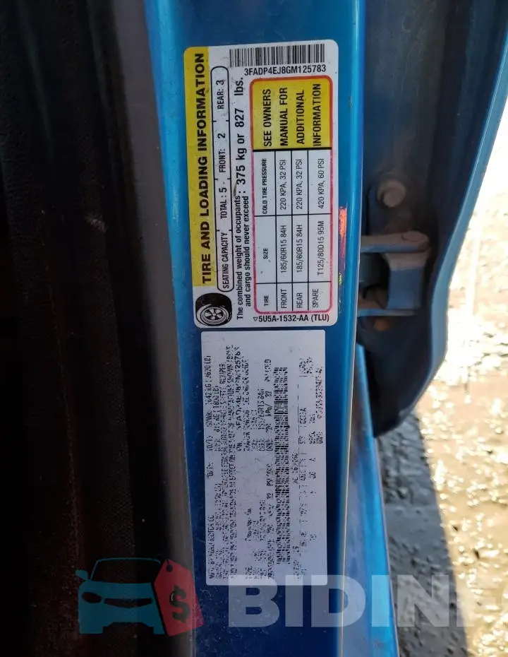 3FADP4EJ8GM125783 Photo# 13