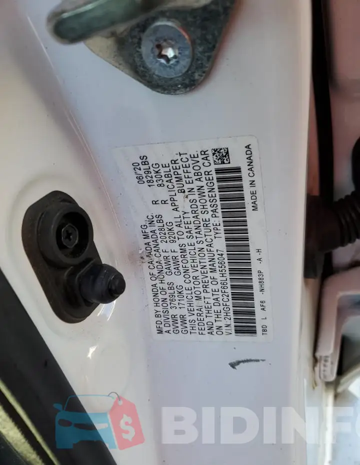 2HGFC2F66LH556047 Photo# 12