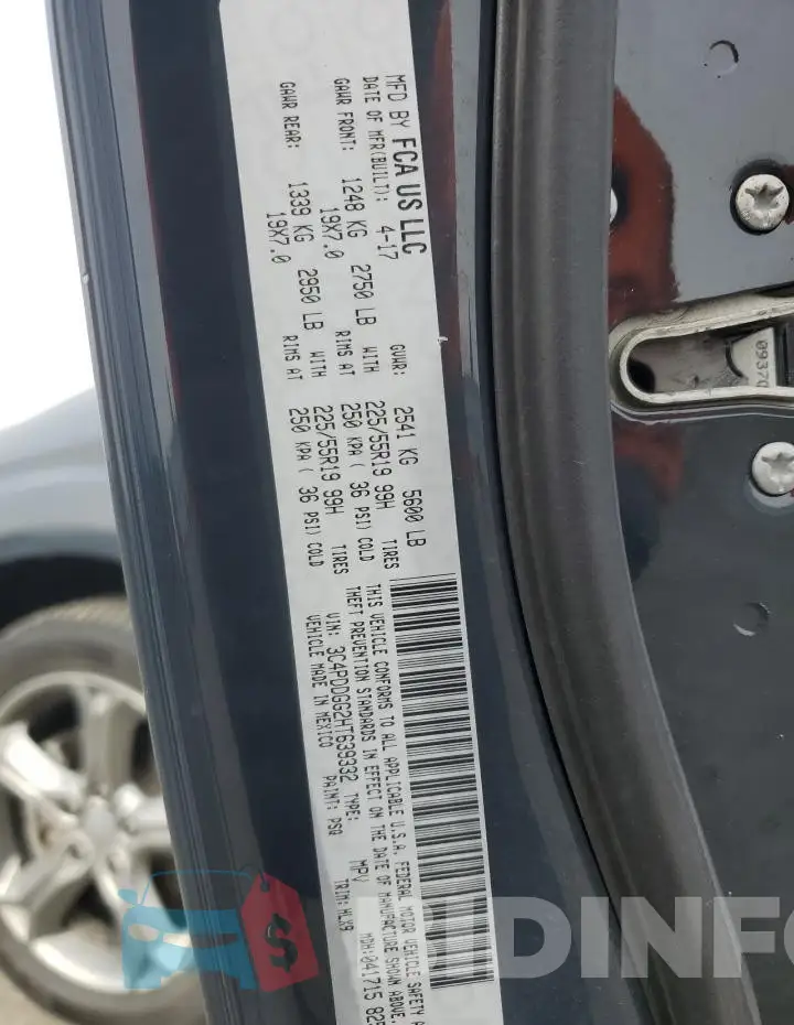 3C4PDDGG2HT639332 Photo# 13