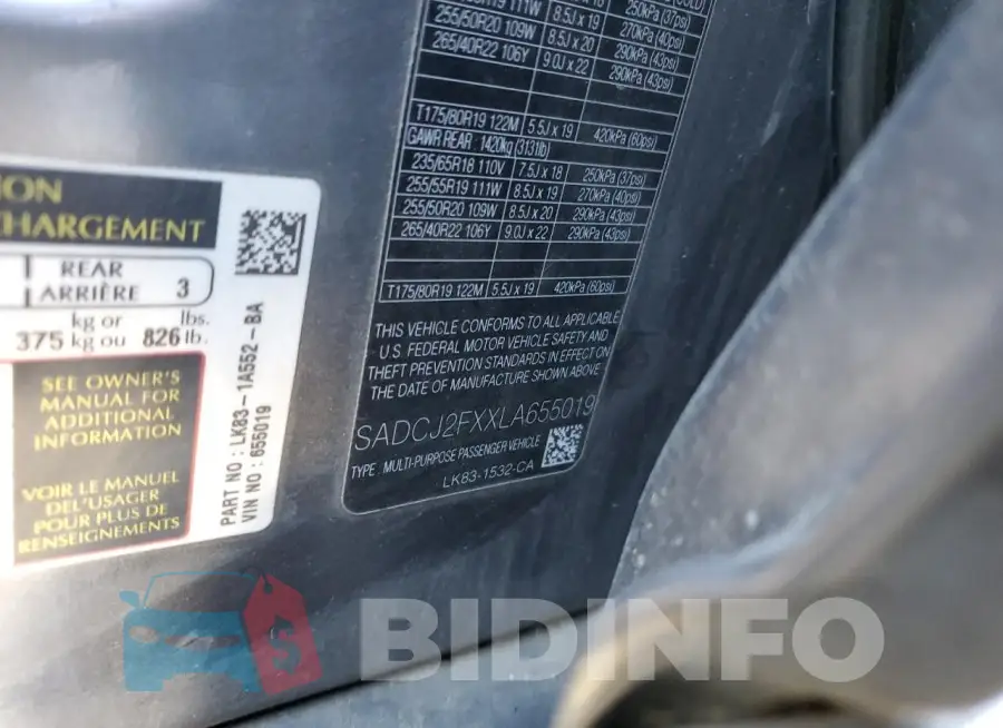 SADCJ2FXXLA655019 Photo# 13