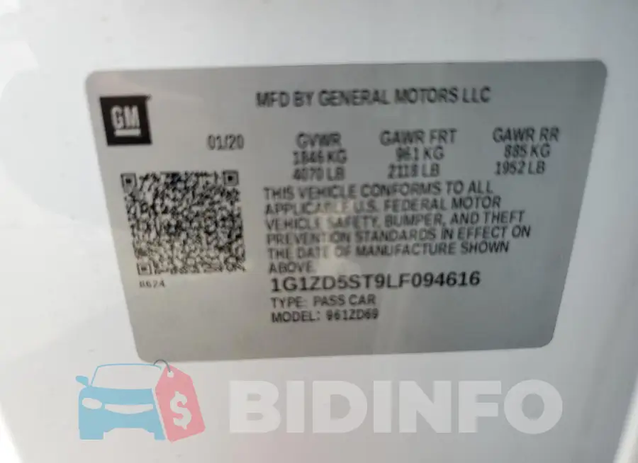 1G1ZD5ST9LF094616 Photo# 13