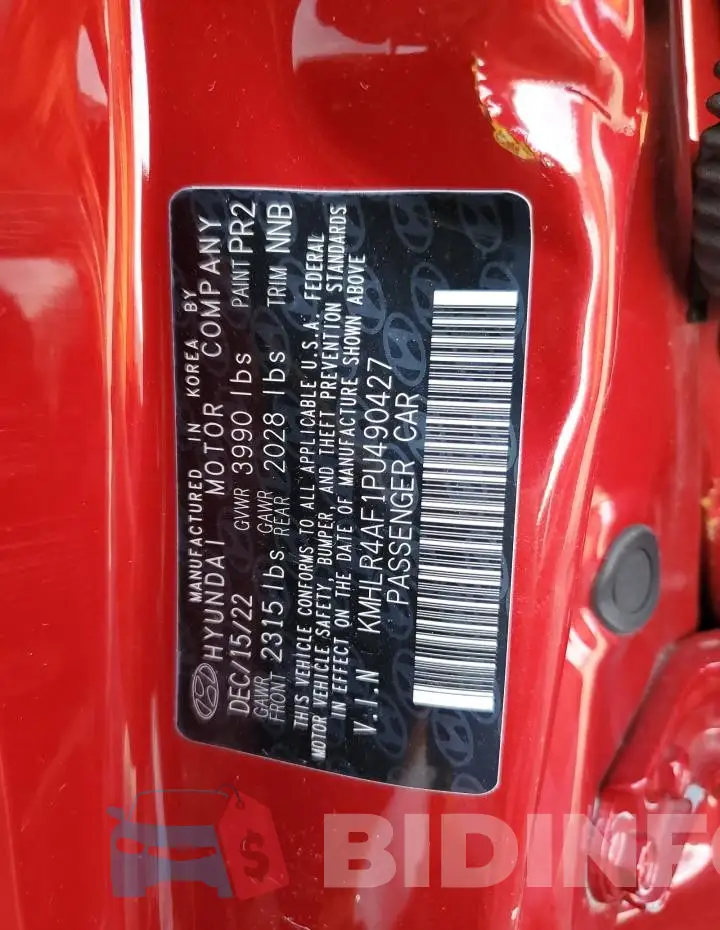 KMHLR4AF1PU490427 Photo# 13
