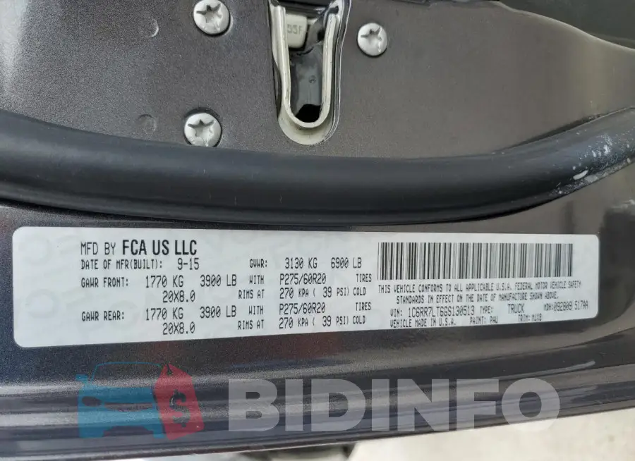 1C6RR7LT6GS130513 Photo# 13