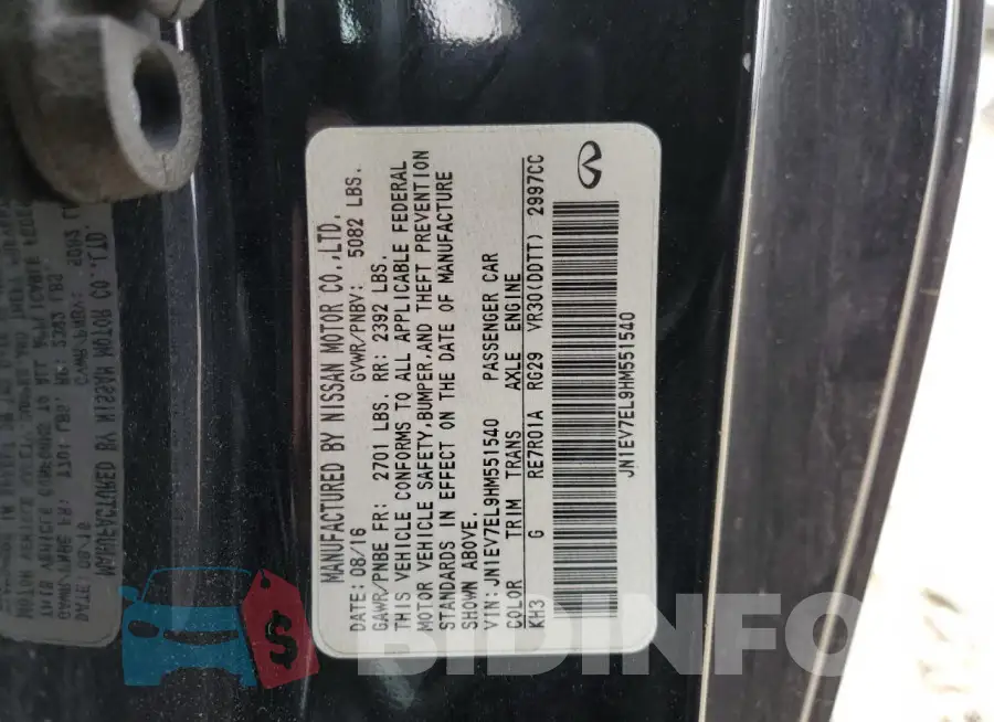 JN1EV7EL9HM551540 Photo# 12