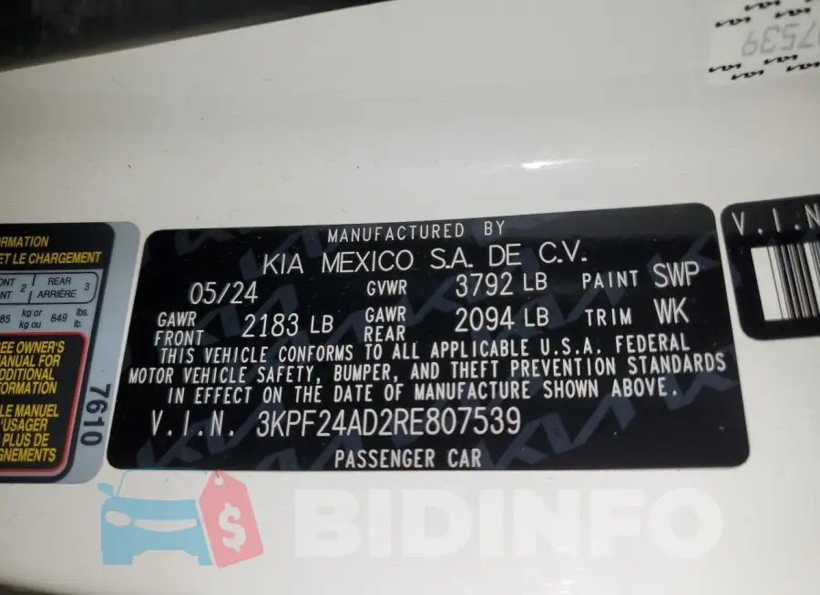 3KPF24AD2RE807539 Photo# 12