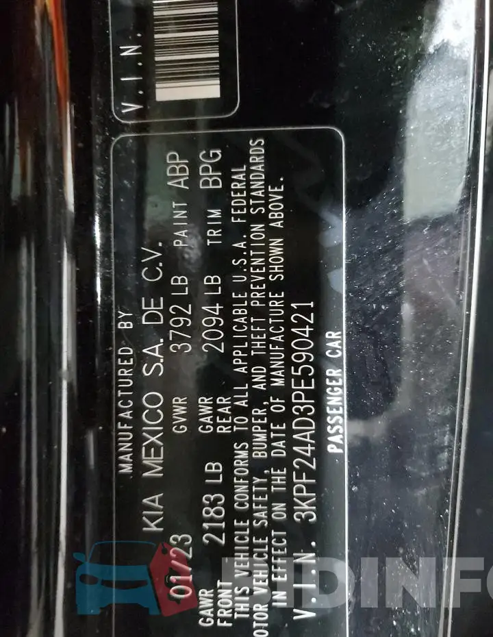 3KPF24AD3PE590421 Photo# 13