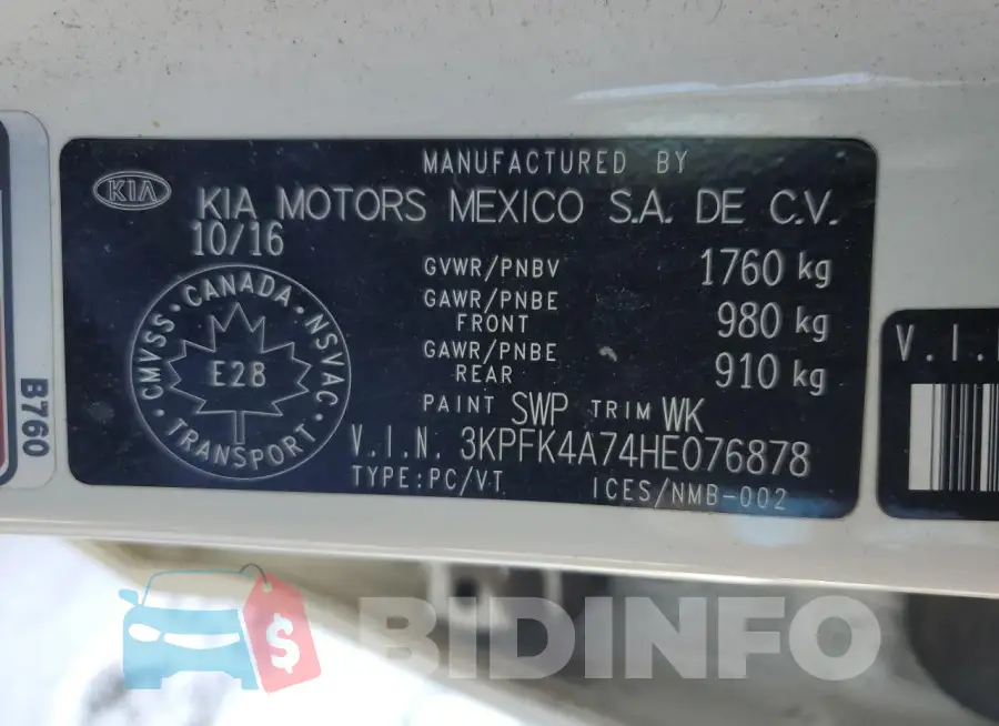 3KPFK4A74HE076878 Photo# 12
