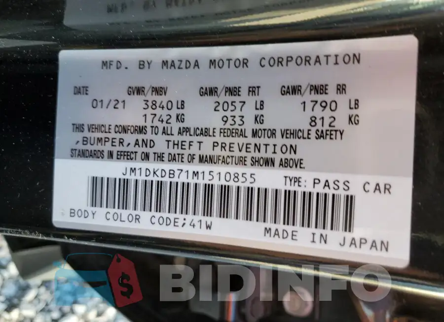 JM1DKDB71M1510855 Photo# 12