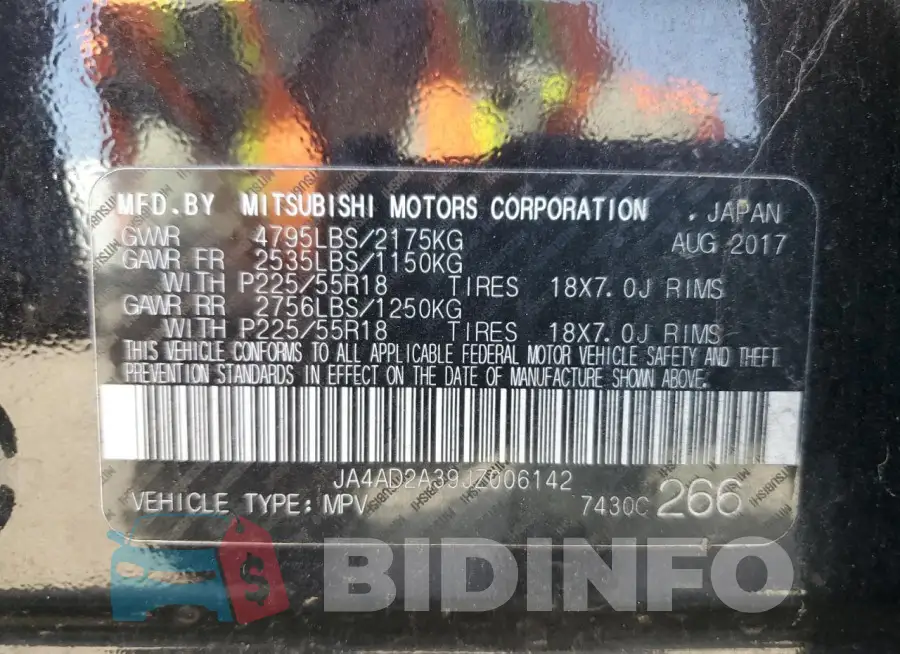 JA4AD2A39JZ006142 Photo# 13