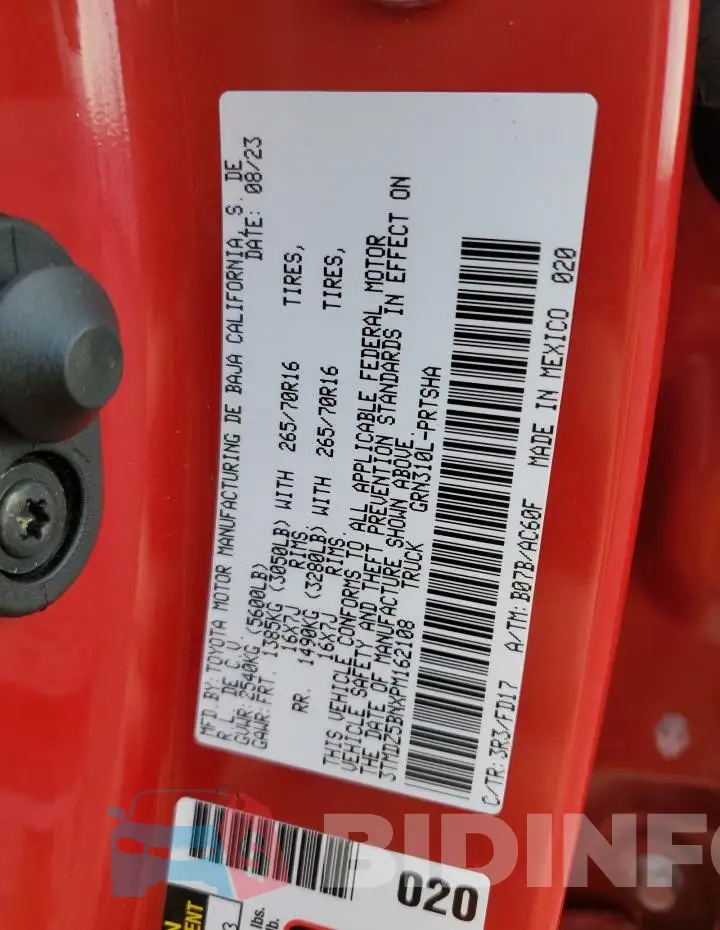 3TMDZ5BNXPM162108 Photo# 14