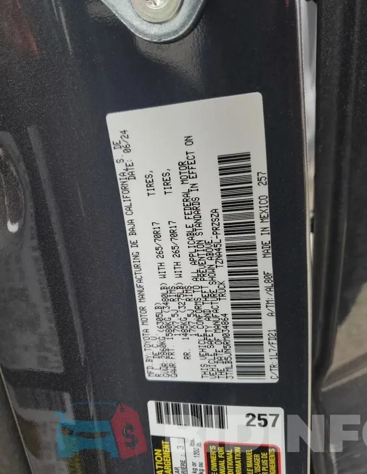 3TMLB5JN5RM034864 Photo# 12