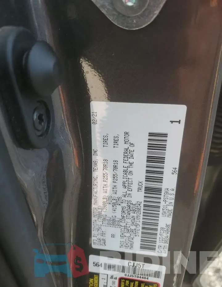 5TFEY5F1XMX280342 Photo# 12