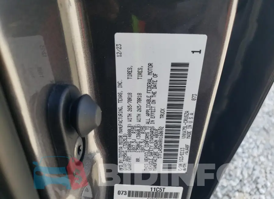 5TFLA5DAXRX160692 Photo# 12