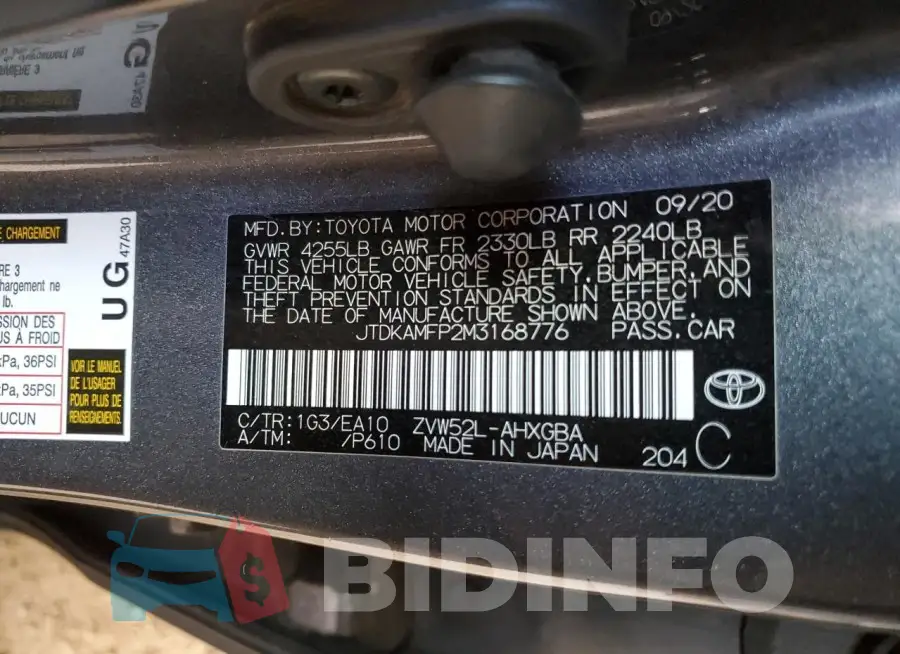 JTDKAMFP2M3168776 Photo# 12