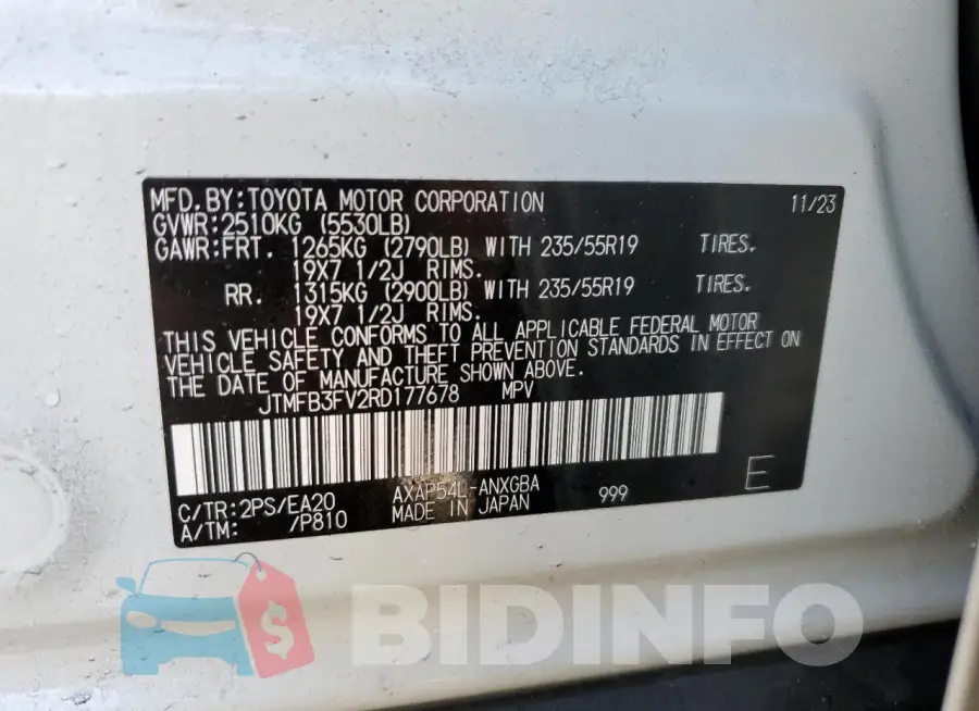 JTMFB3FV2RD177678 Photo# 14