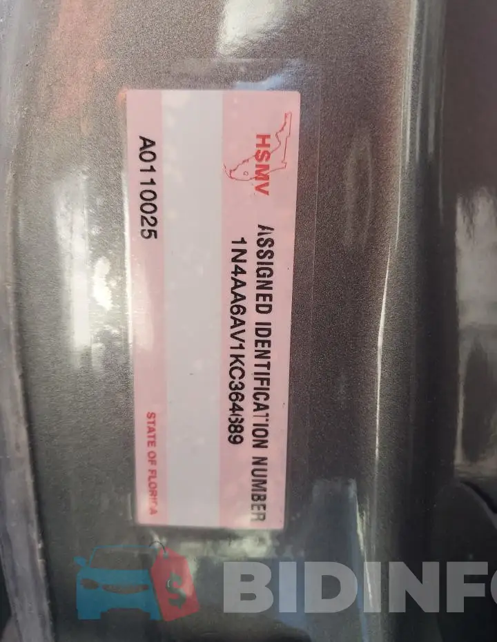 1N4AA6AV1KC364689 Photo# 12