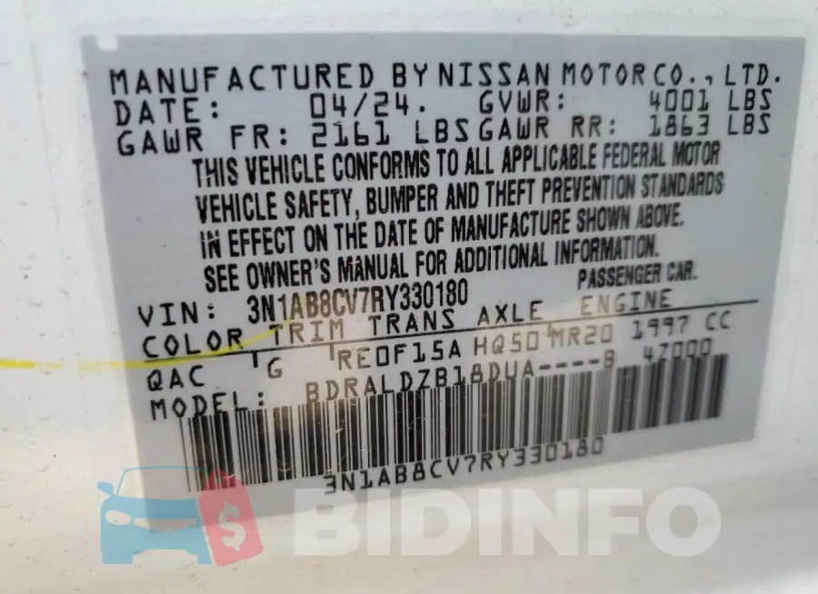 3N1AB8CV7RY330180 Photo# 12