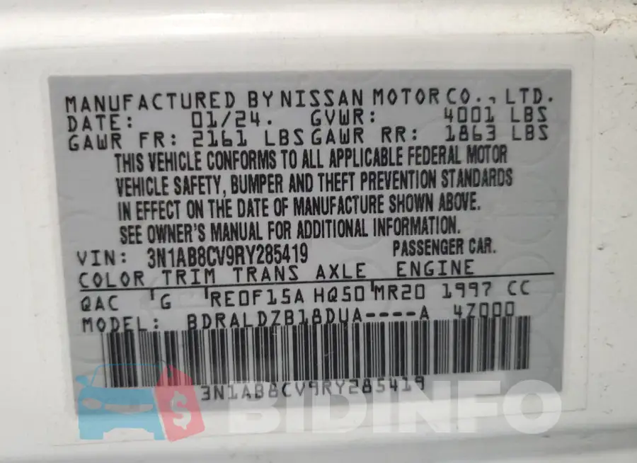 3N1AB8CV9RY285419 Photo# 12