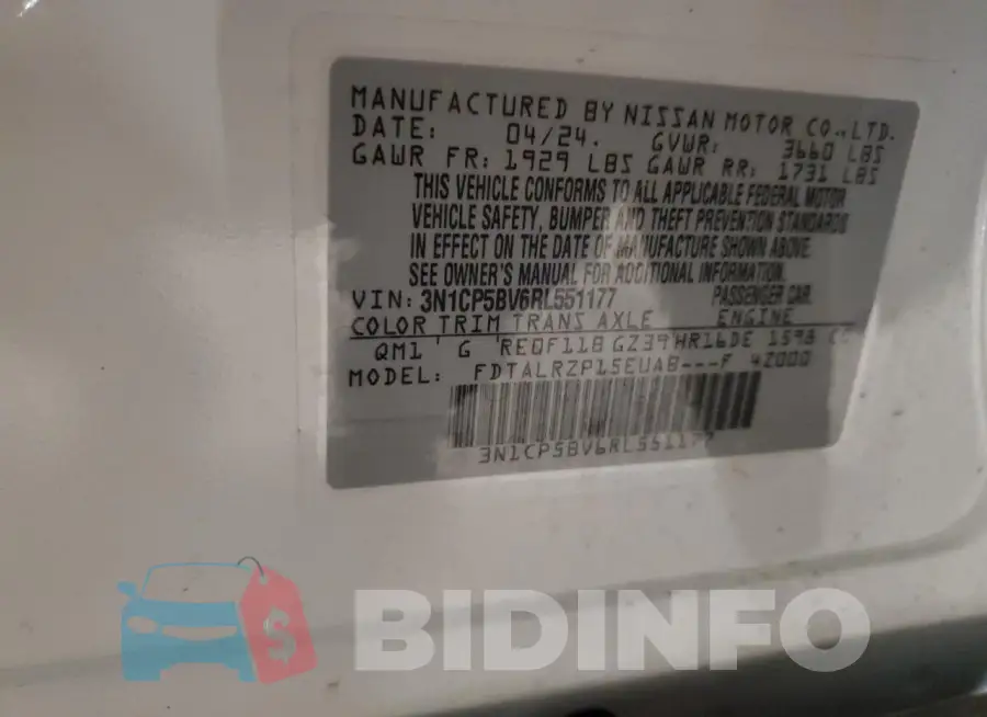 3N1CP5BV6RL551177 Photo# 13