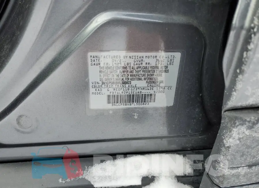 3N1CP5BV8ML500823 Photo# 12