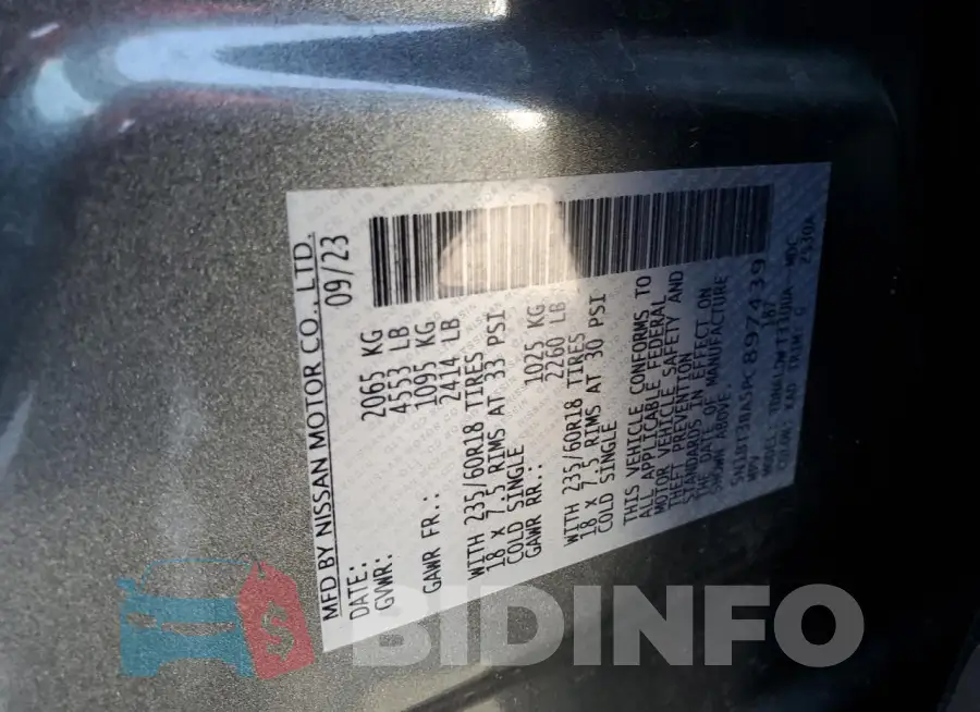 5N1BT3BA5PC897439 Photo# 13