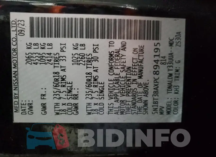 5N1BT3BAXPC894195 Photo# 14