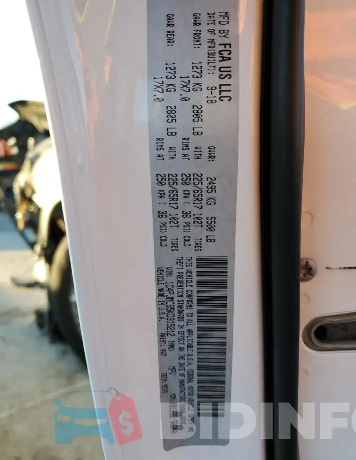 1C4PJMCB5KD315212 Photo# 13