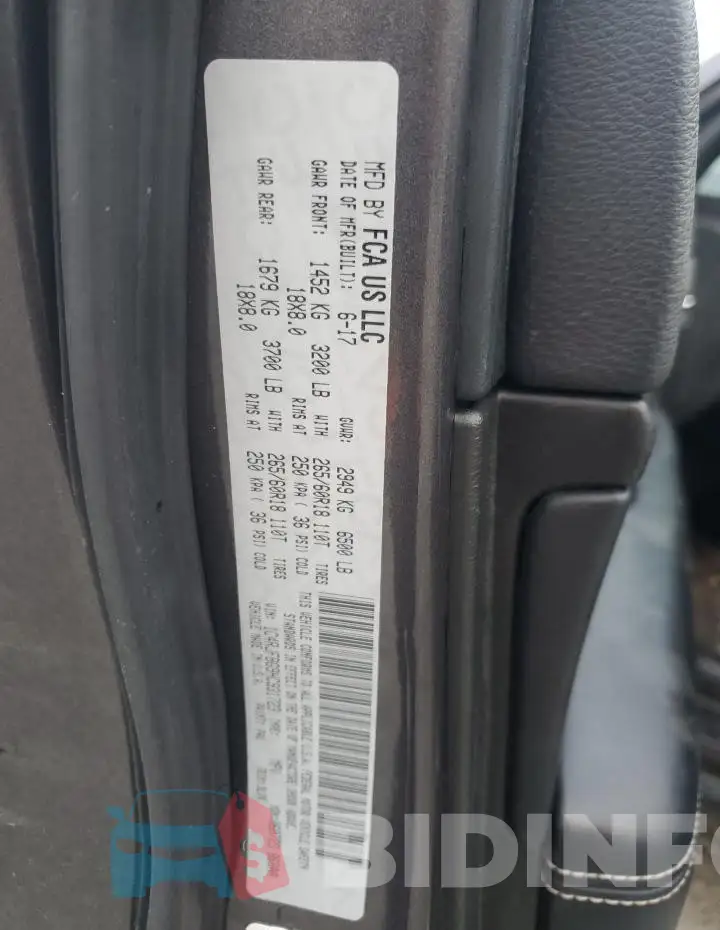 1C4RJFBG9HC931723 Photo# 14