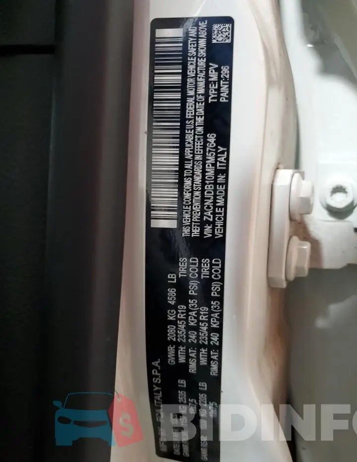 ZACNJDB10MPM57646 Photo# 13