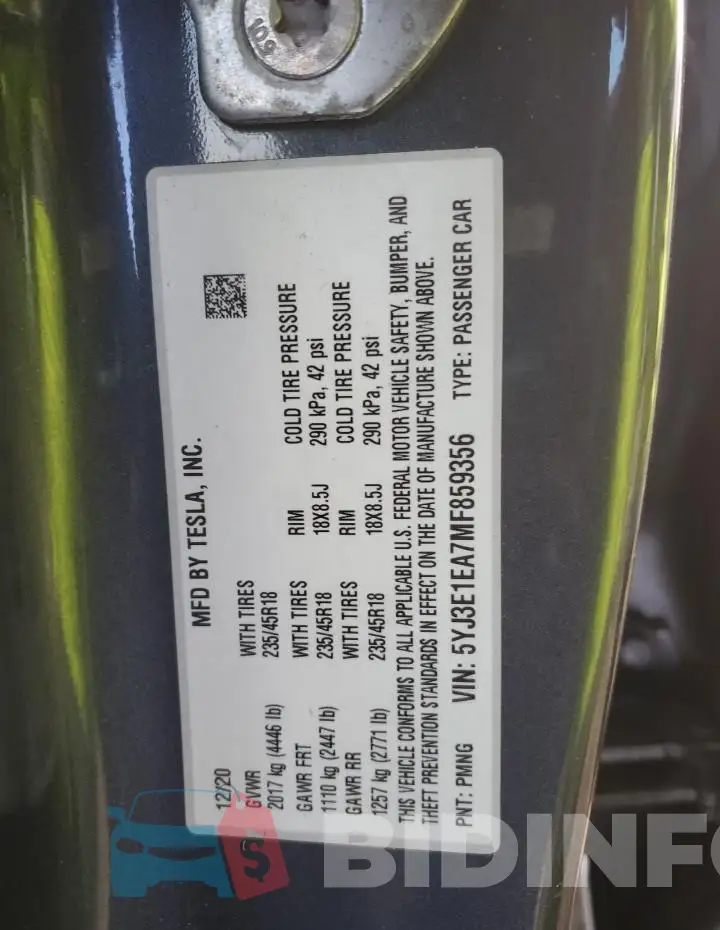 5YJ3E1EA7MF859356 Photo# 14