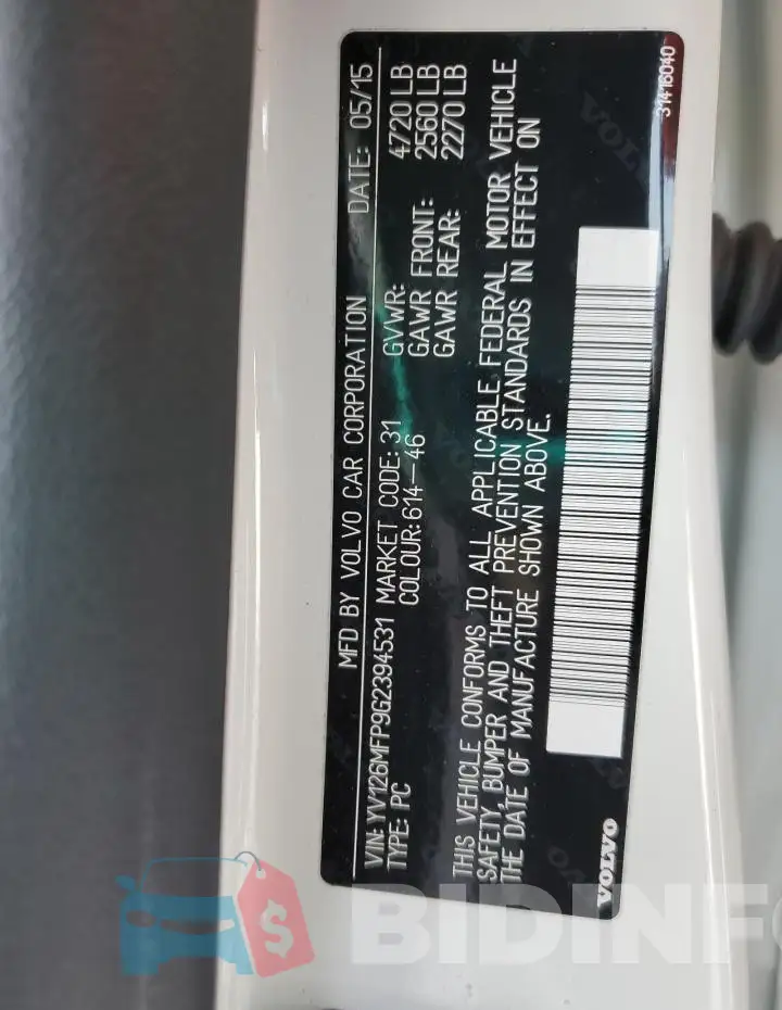 YV126MFP9G2394531 Photo# 12