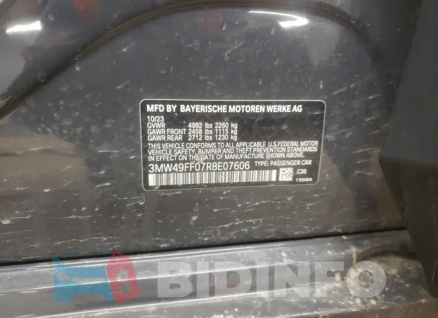 3MW49FF07R8E07606 Photo# 12