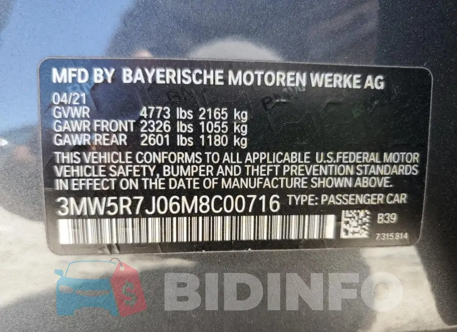 3MW5R7J06M8C00716 Photo# 12